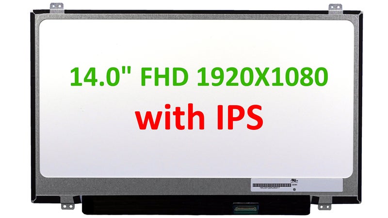 Fullcom New 14.0 inches Screen Compatible with Elitebook 14 840 G3, Envy 14t-u200 Also fit LP140WF6(SP)(D3),LP140WF1(SP)(B1), LP140WF1(SP)(K1) Replacement Screen - Image 1
